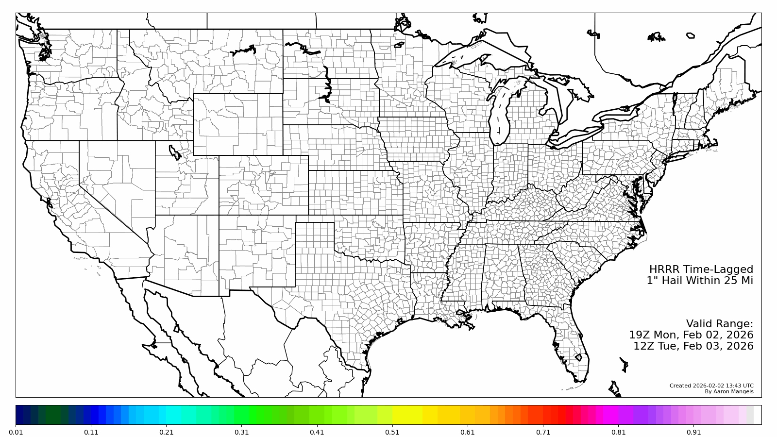 Severe Hail Probabilities