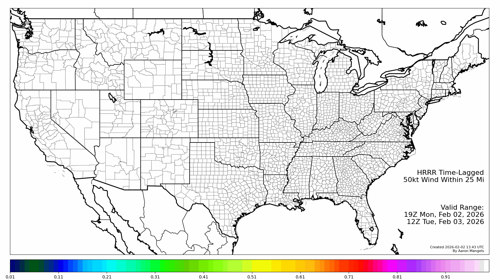 Severe Wind Probabilities